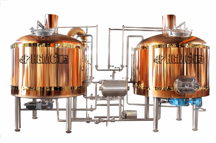 酒廠5萬噸生產精釀啤酒的大型設備機器